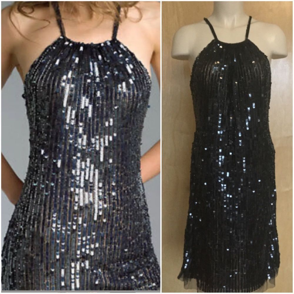 Basix Black Label Sequin Halter